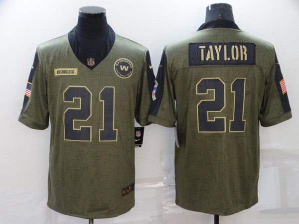 Men's Washington Redskins Sean Taylor #21 Brown Player Game Jersey