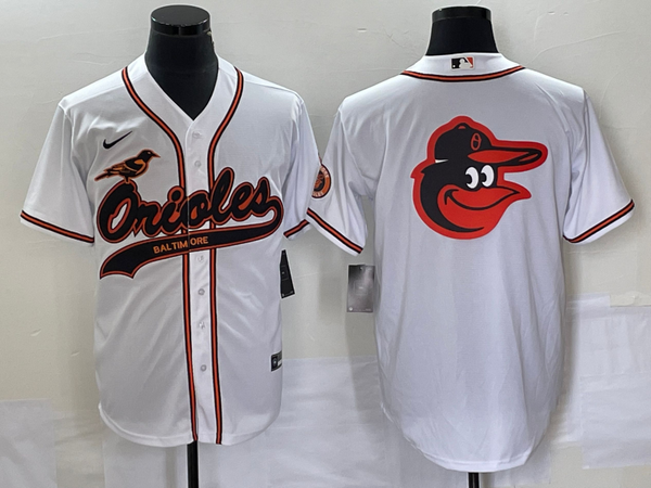 Men's Baltimore Orioles White Replica Player Jersey Joint Edition