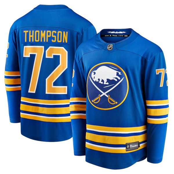 Men's Buffalo Sabres Tage Thompson #72 Royal Replica Jersey