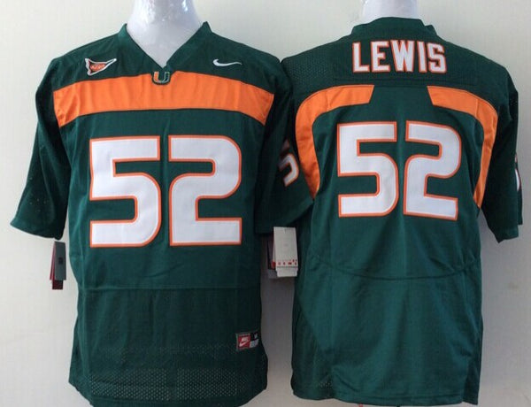 Men's Miami Hurricanes Michael Irvin #47 Green Team Football Jersey