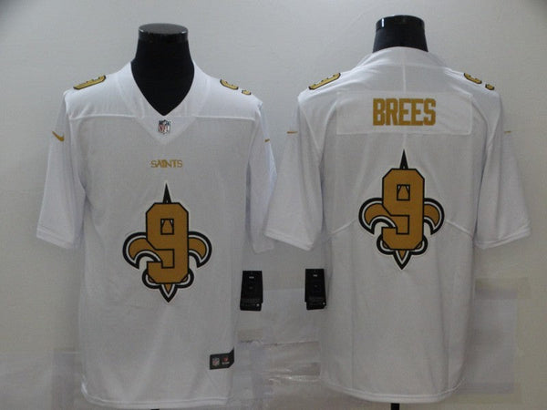 Men's New Orleans Saints #9 Drew Brees White Player Game Jersey