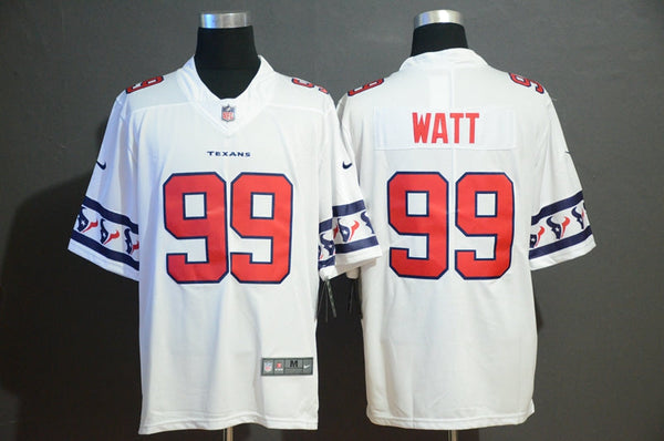 Men's Houston Texans J.J. Watt #99 White Authentic Game Jersey