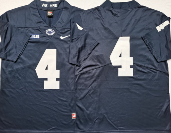 Men's Penn State Nittany Lions Kalen King #4 Navy Team Game Jersey