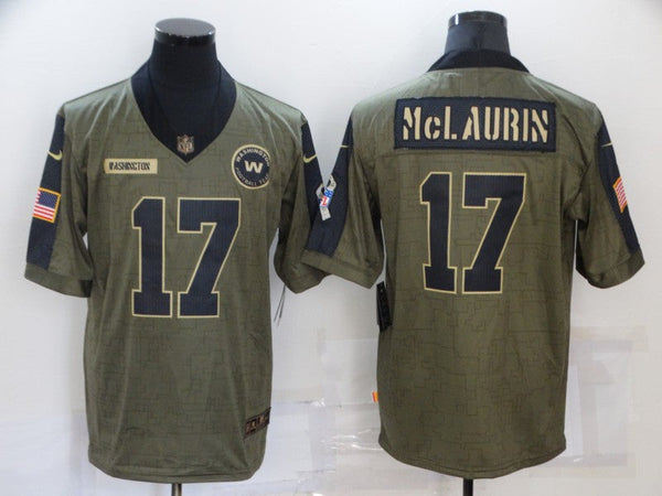 Men's Washington Redskins Terry Mclaurin #17 Brown Game Jersey