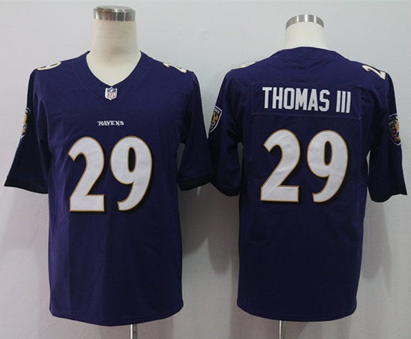 Men's Baltimore Ravens Earl Thomas III #29 Purple Game Jersey