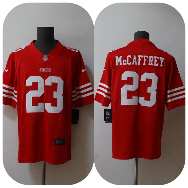 Men's San Francisco 49ers Christian McCaffrey #23 Red Game Jersey