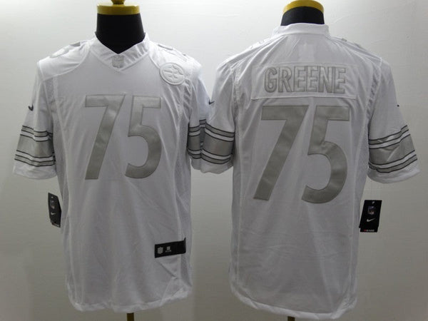 Men's Pittsburgh Steelers Joe Greene #75 White Game Jersey