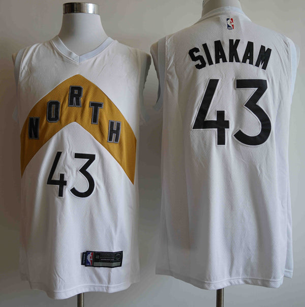 Men's Toronto Raptors Pascal Siakam #43 NBA White Player Jersey