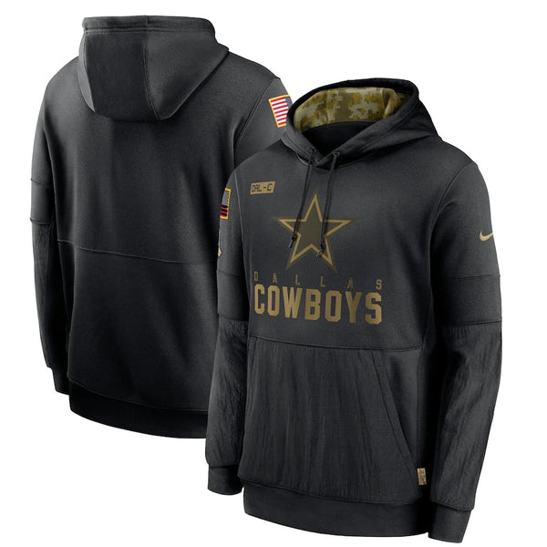 Men's Dallas Cowboys NFL 2020 Salute to Service Hoodie Black