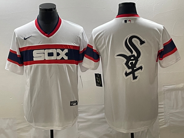 Men's Chicago White Sox White Home Cooperstown Collection Team Jersey