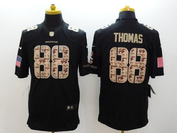 Men's Denver Broncos Demaryius Thomas #88 Black Game Player Jersey