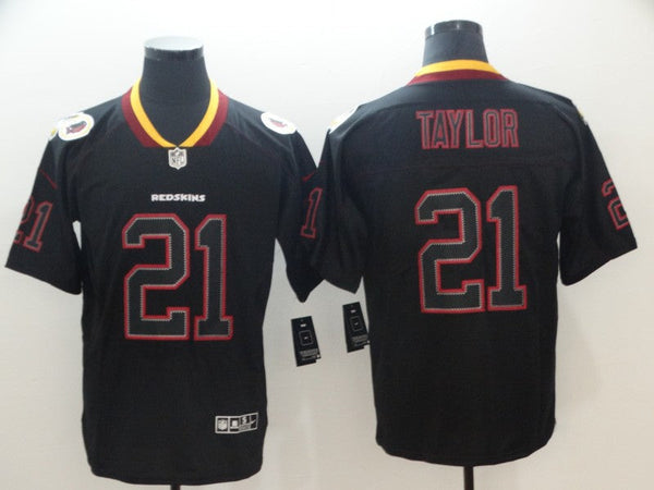 Men's Washington Redskins Sean Taylor #21 Black Game Jersey