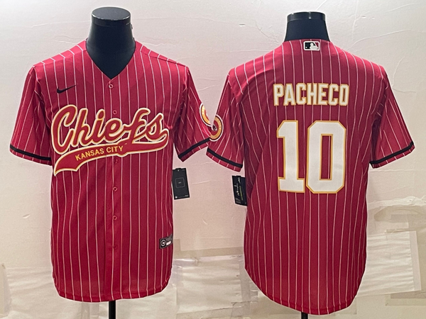 Men's Kansas City Chiefs Isiah Pacheco #10 Red Player Jersey Joint Edition