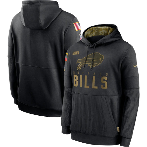 Men's Buffalo Bills NFL 2020 Salute to Service Hoodie Black