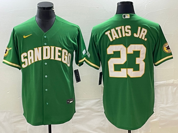 Men's San Diego Padres Fernando Tatis Jr. #23 Green Replica Player Jersey