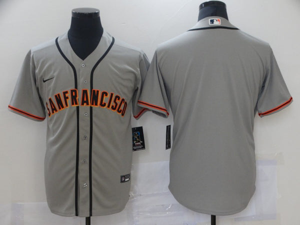 Men's San Francisco Giants Gray Replica Blank Jersey