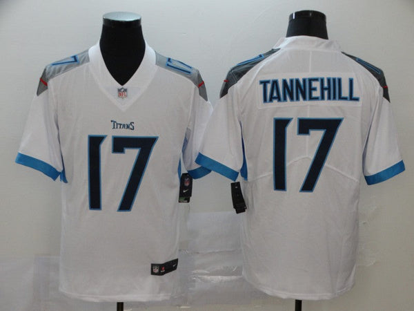 Men's Tennessee Titans Ryan Tannehill #17 White Game Jersey