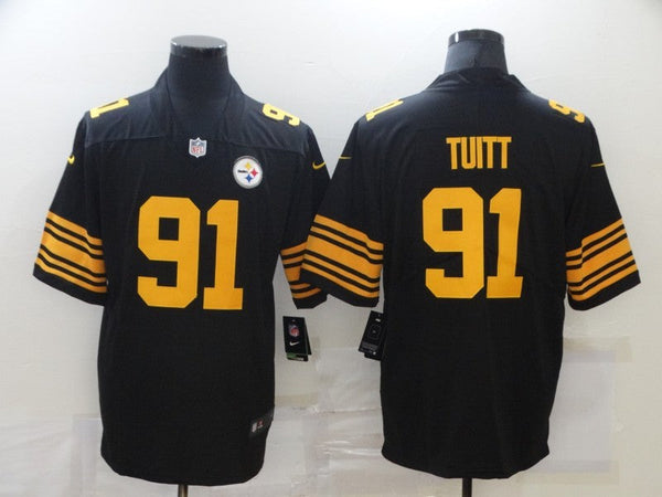 Men's Pittsburgh Steelers Stephon Tuitt #91 Black Alternate Legend Jersey