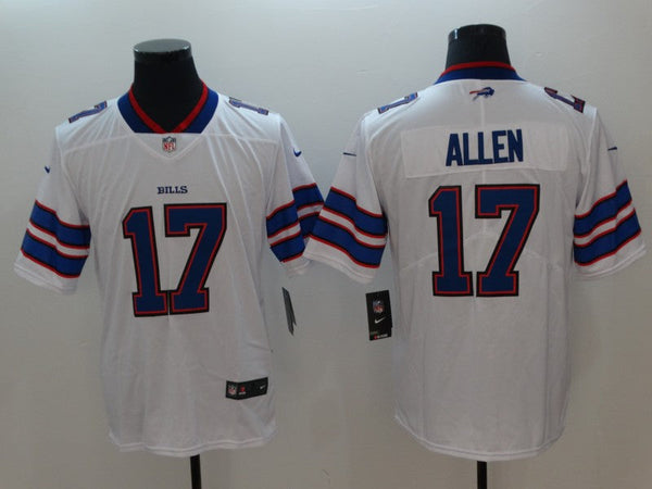 Men's Buffalo Bills Josh Allen #17 White Game Player Jersey