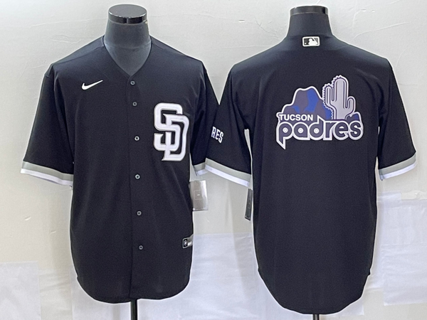 Men's San Diego Padres Black Replica Team Jersey