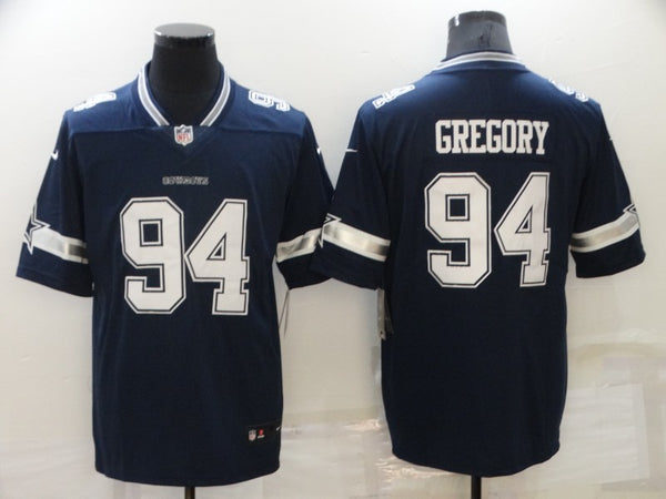 Men's Dallas Cowboys Randy Gregory #94 Navy Game Jersey