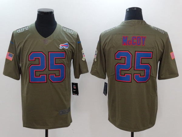 Men's Buffalo Bills LeSean McCoy #25 Brown Game Jersey