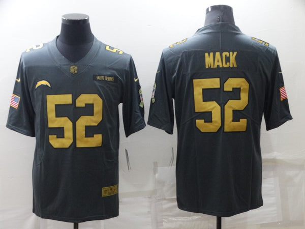 Men's Los Angeles Chargers Khalil Mack #52 Black Player Jersey