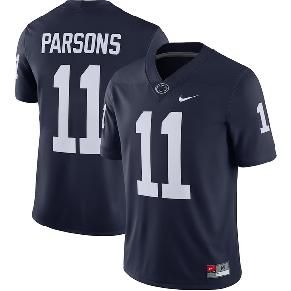 Men's Penn State Nittany Lions Micah Parsons #11 Navy Team Player Game Jersey