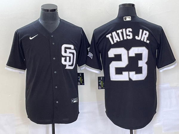 Men's San Diego Padres Fernando Tatis Jr. #23 Black Alternate Replica Player Jersey