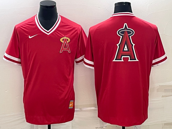 Men's Los Angeles Angels Red Authentic Team Jersey