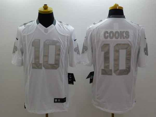 Men's New Orleans Saints Brandin Cooks #10 White Game Jersey