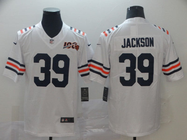 Men's Chicago Bears Eddie Jackson #39 White Game Jersey