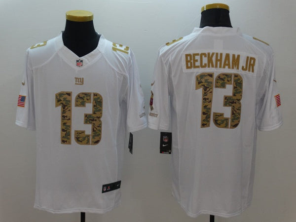 Men's New York Giants Odell Beckham Jr. #13 White Authentic Game Jersey