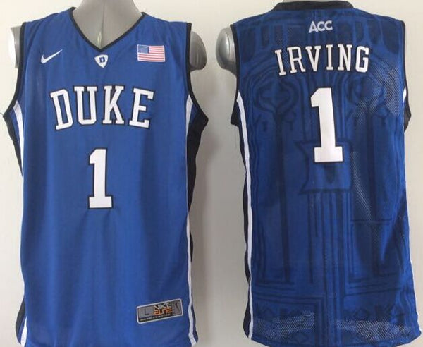 Men's Duke Blue Devils Kyrie Irving #1 Blue Player Jersey