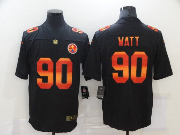 Men's Pittsburgh Steelers T.J. Watt Black Game Player Jersey