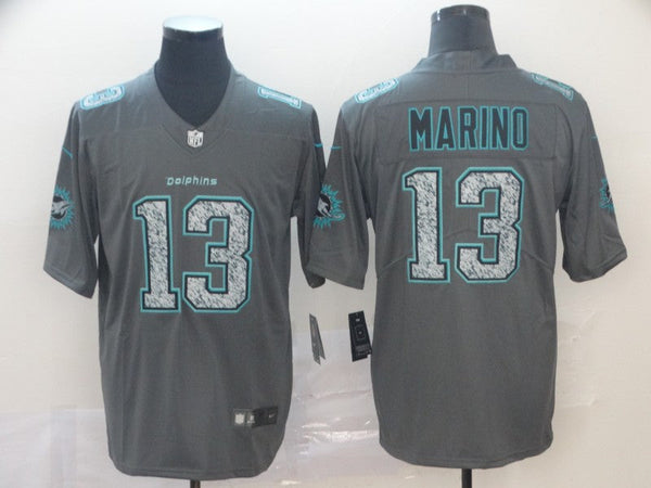 Men's Miami Dolphins Dan Marino #13 Gray Game Player Jersey