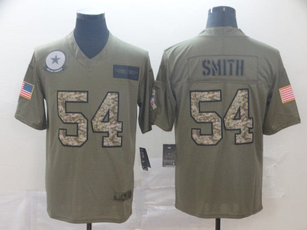 Men's Dallas Cowboys Jaylon Smith #54 Brown Player Game Jersey