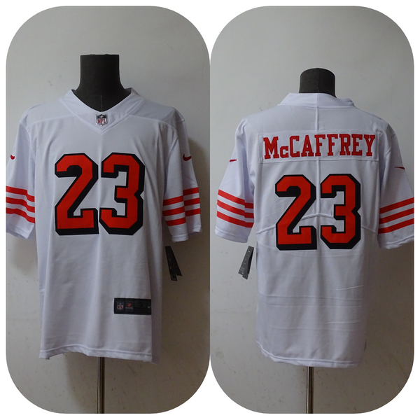 Men's San Francisco 49ers Christian McCaffrey #23 White Game Jersey