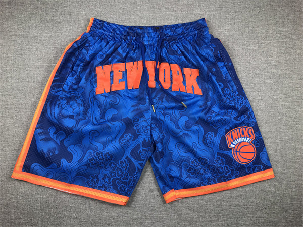 Men's New York Knicks Blue Year of the Tiger Edition Pocket Shorts