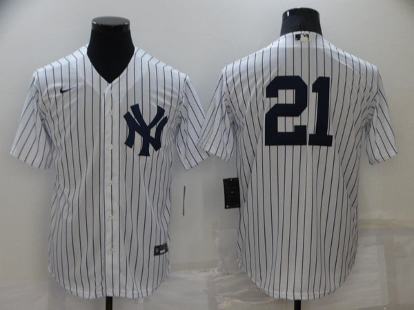 Men's New York Yankees Paul O¡¯Neill #21 White Replica Player Name Jersey