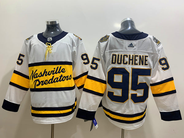 Men's Nashville Predators Matt Duchene #95 White Breakaway Player Jersey