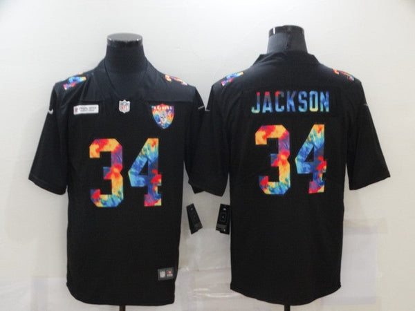 Men's Las Vegas Raiders #34 Bo Jackson Black Player Jersey