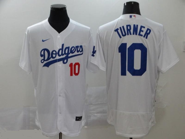 Men's Los Angeles Dodgers Justin Turner #10 White Replica Player Jersey