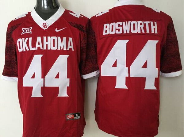 Men's Oklahoma Sooners Brian Bosworth #44 Crimson Player Game Jersey