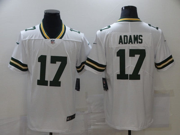 Men's Green Bay Packers Davante Adams #17 White Team Game Jersey