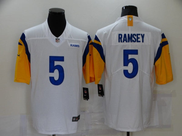 Men's Los Angeles Rams Jalen Ramsey #5 White Legend Jersey