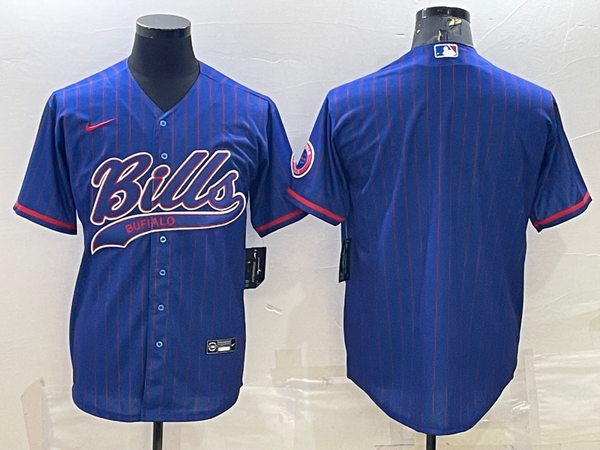 Men's Buffalo Bills Royal Game Blank Jersey