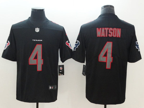 Men's Houston Texans Deshaun Watson #4 Black Player Jersey