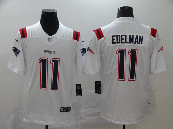 Men's New England Patriots Julian Edelman #11 White Game Player Jersey