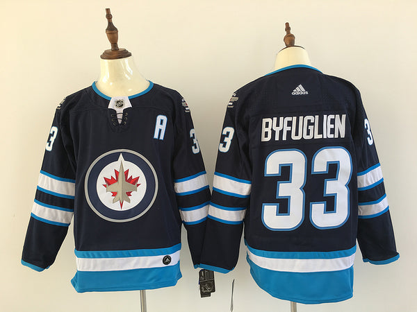 Men's Winnipeg Jets Dustin Byfuglien #33 Navy Player Jersey